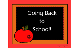 Going Back to School!