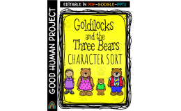 Goldilocks and the Three Bears – Character Sort