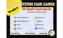 Grade 3 Solar System Math Task Cards