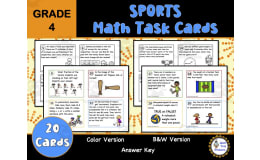 Grade 4 Sports Math Task Cards