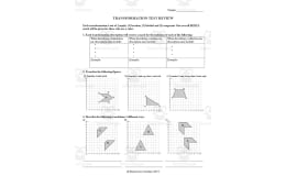 Grade 6 Transformations Review and Test