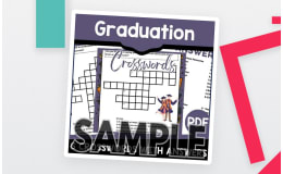 Graduation Crossword: 1 Page Sample (PDF)