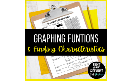 Graphing Functions - Finding Characteristics - Worksheet