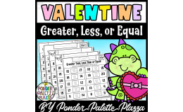Greater Than, Less Than, Equal Worksheets - Valentine's Day Math