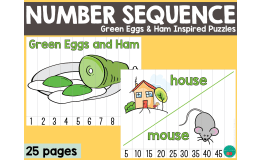 Green Eggs & Ham Number Sequence Puzzles – Math