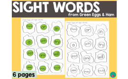 Green Eggs & Ham Sight Words Dr Seuss Week Activity