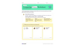 Grocery Shopping Math – Financial Literacy Grades 5-8 Price Comparison