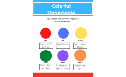 Gross Motor: Colorful Movements Printable