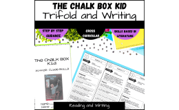 Guided Reading Activity The Chalkbox Kid Trifold Book Report