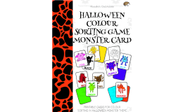 Halloween Color Sorting Card Game