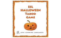 Halloween ESL Taboo Speaking Game