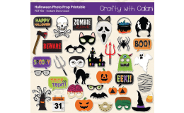 Halloween Photo Booth Prop Classroom Activity