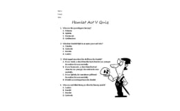 Hamlet Act 5 Quiz