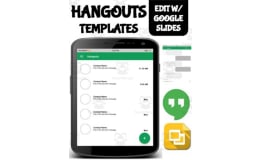 Hangouts Template (Editable on Google Slides)