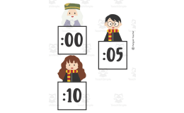 Harry Potter Clock Labels