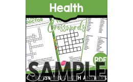 Health Crossword: 1 Page Sample (PDF)