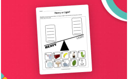 Heavy or Light Worksheet