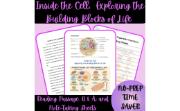 HIgh School Cell Structure & Organelles Functions Reading Passage