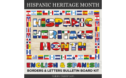 Hispanic Heritage Month 21 Country Bulletin Board Borders & Letters