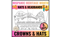 Hispanic Heritage Month Crown & Headband Hat Craft for Prek and k