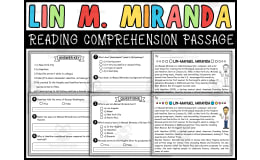 Hispanic Heritage Month Social Studies: Lin-Manuel Miranda Reading