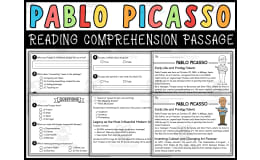 Hispanic Heritage Month Social Studies: Pablo Picasso Reading Passage