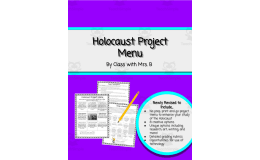 Holocaust Choice Board