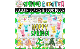 Hoppy Spring! Spring & Easter Bulletin Boards & Door Decor kits