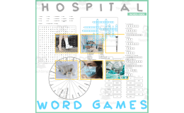 HOSPITAL: Word Games with Puzzles Crossword Wordsearch