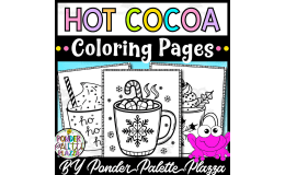 Hot Cocoa Coloring Pages - Set 1