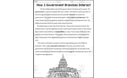 How Government Branches Interact Reading Packet