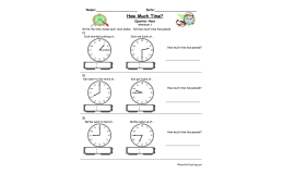 How Much Time Passed To The Quarter Hour Worksheet