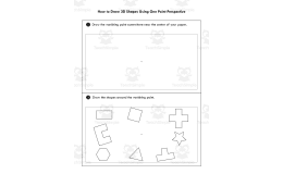 How to Draw 3D Shapes – One-Point Perspective