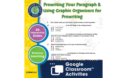 How to Write a Paragraph: Prewriting Your Paragraph & Using Graphic Organizers for Prewriting - Google Slides Gr. 5-8