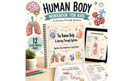 Human Body Systems Workbook for Kids | Anatomy Science Printable PDF