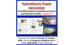 Hydroelectric Energy Production - Digital Science Reading Article - Grades 5-7