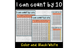 Skip Count by 10s – Hundreds Chart Worksheet