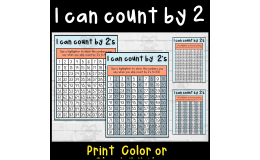 I can count by 2's to 100 and 120 on a hundreds chart