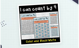 I can count by 4's to 100 or 120