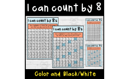 I can count by 8's to 100 or 120