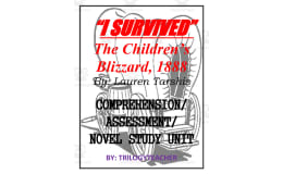 "I Survived The Children's Blizzard, 1888" Book Study Unit