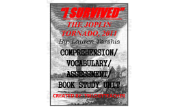 "I Survived The Joplin Tornado, 2011" Book Study Unit