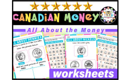 Identifying Coins Canadian Coin Money | Canadian Money Activities