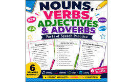 identifying nouns verbs and adjectives and adverbs in sentences