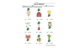 Identifying Top or Bottom Worksheet