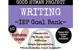 IEP Writing Goals Packet