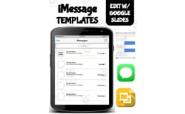 iMessage Template (Editable on Google Slides)
