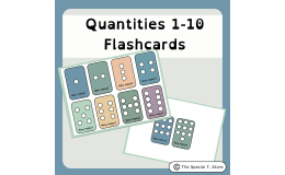 Inclusive Quantity Flashcards 1-10 for PRE-K, Kinder, 1st Grade, Speci