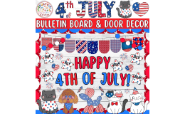 Independence Day And 4th of July Bulletin Board And Door Decor Kit