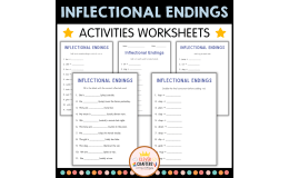 Inflectional Endings Grammar Worksheets – ing, -ed, -s, -er, -est